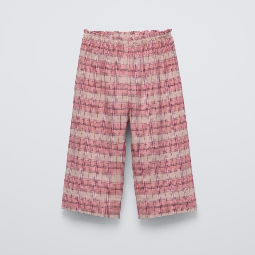 NWT Zara 4Y textured plaid pants